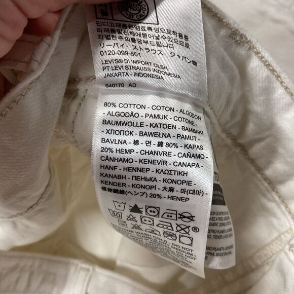 Levi's Cream Cargo Pants size 27 - Picture 4 of 12